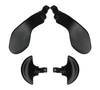 4 Pcs Back Paddles for PS5 Dualsense Edge Controller, Replacement Paddles for PS5 Edge Controller Rear Grip Parts,Interchangeable Metal Rear Button for PS5 Edge Wireless Controller(Black)