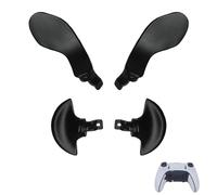 4 Pcs Back Paddles for PS5 DualSenseEdge Controller, Metal Rear Paddles Trigger Buttons Replacement Grip Parts for PS5 DualSense Edge Wireless Controller(Black)