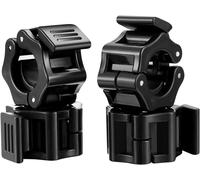 4 Pcs Barbell Clamps, 1 Inch Fast Release Barbell Collar Clips, Non-Slip Barbell