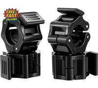 4 Pcs Barbell Clamps, 1 Inch Fast Release Barbell Collar Clips, Non-Slip Barbell