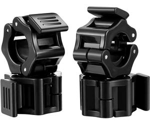 4 Pcs Barbell Clamps, 1 Inch Fast Release Barbell Collar Clips, Non-Slip Barbell