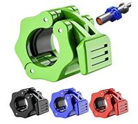 4 Pcs Barbell Clamps, 30 mm Ol ympic Barbell Clips, Bar Collars Olympic Dumbbell Collars for Workout Weightlifting Powerlifting Fitness Training Supplies (4 Colors)