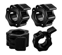 4 PCS Barbell Clamps Collars Olympic Bar Clips 1Inch Quick Release Professional Locking Collars For Fitness Weightlifting Strength Training