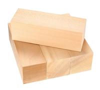 4 Pcs Basswood Carving Blocks, Large Wooden Blocks for Craft, Unfinished Wood Blocks for Wood Carving Whittling Kit, Wooden Carving Blocks for Beginners Adults Kids,15x5x5cm/6x2x2 inch