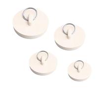 4 Pcs Bath Plug, Sink Plug Replacement, Sink Plug, Bathroom Sink Plugs, Bathtub Plug, Rubber Drain Stopper Kitchen Sink Plug with Hanging for Bathtub,Bathroom, Sink Stopper(4 Sizes)