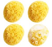 4 Pcs Bath Sponge, Large Honeycomb Bath Sponges, Soft for Sensitive Dry Skin, Deep Exfoliating Shower Sponges for Women Men Exfoliating Body Sponge Dense Foam