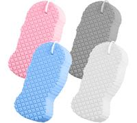 4 Pcs Bath Sponge, Sponges Bath Loofah Shower Exfoliating Body Puff Double-Sided for Adults Kids Wash and Cleaning