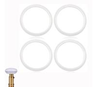 4 Pcs Bathroom Sink Drain Plug Stopper Rubber Seal Rings, O-Ring Seal Gasket for Bathroom Basin Plug Replacement, 38mm Pop Up Basin Waste Seal
