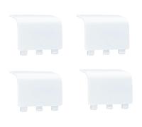 4 Pcs Battery Back Cover Compatible with Xbox Series X/S, 4 Pack Replacement Battery Back Cover for Series X/S Controller Part Lightweight Repair Shell Cover Part for Wireless Controller Lid (White)