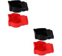 4 Pcs Battery Terminal Cover Post Wire Connector PP Protector for 12v | Car and Marine Battery Bay Use, Simple Color Design, Easy Installation, Keeps Debris