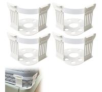 4 Pcs Bed Sheet Holder Clips - Adjustable Sheet Straps for Mattress Corners, Fitted Sheet Fasteners to Keep Sheets in Place - Strong Grippers for Bedding, Mattress, Sofa, Couch & Slipcover Holders