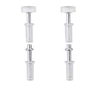 4 Pcs Bi-Fold Door Top Roller Guide Wheel and Top Pivot, Spring Loaded Bifold Closet Door Pivot Pin Folding Closet Repair Kit for Barn & Sliding & Cabinet Repair