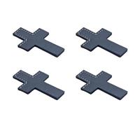 4 Pcs Bible Bookmarks Simple Page Marker PU Leather Bookmarks Crossed Page Marker Simple Book Markers Reading Supplies