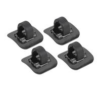 4 Pcs Bicycle Brake Buckle, Bike Frame Cable Tube Guide Shifter Adapter Black C Cable Clips with Fixed Seat Kit