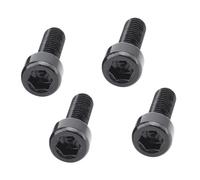 4 Pcs Bicycle Water Bottle Cage Bolts Portable Professional Stylish Detachable Replacement Screws Accessories Black