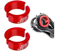 4 Pcs Bike Handlebar Shim, 25.4-31.8mm Bicycle Handlebar Conversion Shims, Bicycle Handlebar Stem Shim, Adapter Bike Spacers, Aluminum Alloy Conversion Shims for Most Bicycle, Road Bike