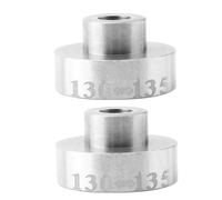 4 pcs Bike Rear Hub Conversion Caps Stainless Steel 130 to 135mm | 135mm Frame Installation, Smooth Surface, 2x2x1.1cm Size, Silver Finish, Bike Maintenance