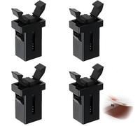 4 PCS Bin Lid Clasps Replacement Durable Plastic Bin Lid Catches for Brabantia Bins Self-Locking Odour Proof Easy Install Suitable for Storage Boxes Trash Cans Tissue Boxes & Glasses Cases