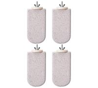 4 PCS Bird Perch Stand - Beak Crushing Stone Parrot Calcium Perch Foot Claw Volcanic Stone Frost Trimmer Parachute Platform Parrot Tues Toy Small Love Bird Ocorty El Conure