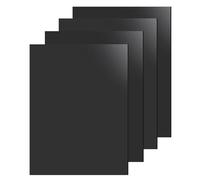 4 PCS Black Acrylic Sheets, 30 x 20 cm Perspex Sheets Cut to Size 3mm Plexiglass Plastic Acrylic Sheet for Decoration Display Picture Frame Painting