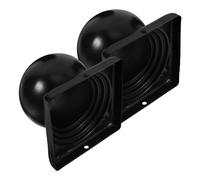 4 Pcs Black Finial Caps for Fence Posts Galvanized Iron Toppers Garden Lawn Decorative Stair Balusters Outdoor for Wooden Fence Posts