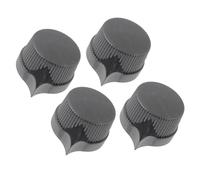 4 Pcs Black Plastic Guitar Effect Pedal Knob Amplifier Volume Tone Control Knobs Caps Guitar Instrument Accessories