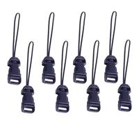 4 Pcs Black Quick Release Camera Strap QD Loops Connector Adapter - Camera Quick Release Clip Compatible for All Compact Digital Cameras,Binoculars, Drone Remote Control and USB Stick