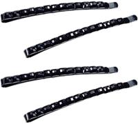 4 Pcs Black Rhinestone Barrettes, Crystal Diamond Bobby Pin, Shiny Hair Pin, Hairpin, Sparkly Hair Decoration for Women Clip Bangs Metal Hair Clip Hair Styling Accessories Hair Pins