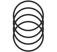 4 Pcs Black Silicone Replacement Gasket for Contigo Snapseal Byron Travel Mug 16oz & 20oz, Lid Seal Leak-Proof for Contigo Coffee Travel Tumbler Glassware and Drinkware, Replacement Lid