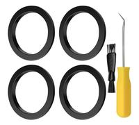 4 Pcs Black Silicone Seal Compatible with Ninja ES601, Silicone Seal Gasket, Espresso Machine Grouphead Seal Ring, Brew Head Gasket, Espresso Machine Coffee Group Head Sealing Ring Accessories