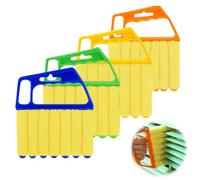 4 Pcs Blind Cleaner, Reusable Venetian Blind Cleaner Tool, Efficient Blind Duster for Wooden Venetian Blinds, Window Slat and Air Conditioners Removal Dust