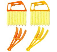 4 Pcs Blind Cleaner，Window Blind Cleaner Duster Tool and Window Venetian 7 Finger Dusting Cleaner Tool for Window Air Conditioner Duster Dirt Cleaner Housework