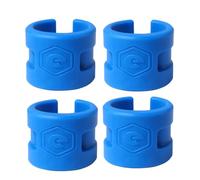4 Pcs Blue Rubber Rings Rear Fork Chain Protector for Mountain Bikes | Clip-mounted Design Tie Strap, Lightweight Construction, Helps Prevent Frame Damage and Reduce Chain Noise during Cycling