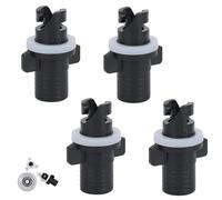 4 Pcs Boat Foot Pump Hose Adapter, H-R Valve Kayak Adapter, Air Pump Connectors, for Inflatable Boat, SUP Dinghy, Compatible with Hand Pump Foot Pump Air Valves, Inflatable Kayak Pump Hose Accessories