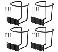 4 Pcs Boat Ring Cup Holders, Car Cup Holder, Wall Mount Car Drink Holders, Universal Metal Bottle Holder for Boat Marine Yacht Truck RVs Trailer Vans Caravans Campers, with Screws
