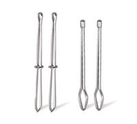 4 Pcs Bodkin Drawstring Threaders,Metal Drawstring Threader Tweezers Easy Quick Insert Drawstring DIY Rope Threader Clip Bodkin Sewing Tool for Sweatpants,Hoodies,Swim Trunks