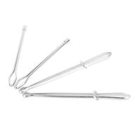 4 PCS Bodkin Drawstring Threaders Tweezers, Adjustable Clip Elastic Rope Drawstring Tool Cord Stainless Steel DIY Rope Threader Insert Clip Guide Threading Device for Sweatpants Hoodies Swim Trunks