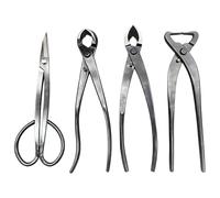 4 Pcs Bonsai Tool Kit For Beginners, Carbon Steel Gardening Tools, Includes Scissors, Knobs, Root Cutter, Oblique Cutter, 7.7-8.3 In