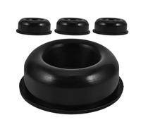 4 Pcs Boxing Bag Water Inlet Plug for Wobble Bag Stand Plastic Black | Replacement Part for Martial Arts and Combat Training, Versatile Design, Enhanced Stability, Easy to Use