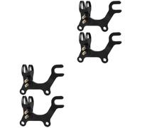 4 pcs Brake Brackets Disc Brake Adapter for Small Wheel Bikes | Carbon Steel Build, Black Finish, Stable Retrofit Fit, for Frames without Disc Mounts and Home Maintenance