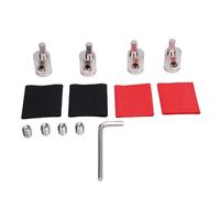 4 Pcs Brass Amp Input Reducer Wire Terminal Connectors for Car Stereo Amplifier, Vehicle Audio System 0 Gauge to 4 Gauge Adapter for Stable Output and Enhanced Sound Quality, 0GA (0GA to 4GA)