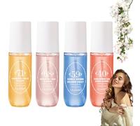 4 Pcs Brazilian Perfume,Brazilian Perfume Body Spray,Hair and Body Pe/rfume Spray Mist,Fruity Bod/y Spray,Hair Perf/ume Mist,Fruity and Floral Bod/y Fragrance Perfum/e Spr/ay,Long Lasting Perfum/es
