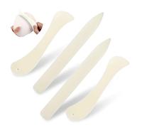 4 Pcs Burnishing Tool，Bone Folder Stained Glass Supplies Plastic Stained Glass Burnisher for Making Paper Crafts Quilting Leathercraft Bookbinding