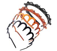 4 Pcs Butterfly Clip Headband, Zig Zag Headband, Teeth Comb Hair Hoop Headbands With Clips Attached, Multi-Layer Teeth Comb Hair Hoop Headbands With Clips Attached, Hairpin HairBand for Women Girls