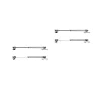 4 Pcs Cabinet Gas Strut Lift Support 100n for Solid Wood Cabinets | Iron Plastic Rubber Build, Dual Piston Hydraulic Rod, Compact Fit for Tight Spaces and Quiet Lifting