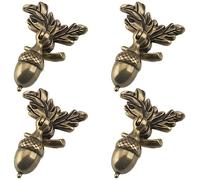 4 PCS Cabinet Handle Drawer Handles Cupboard Knobs Acorn Shape Metal Kitchen Cabinet Pulls Antique Drawer Drop Pull Handles for Cabinet Door Furniture Handle Decoration Drawer Knobs