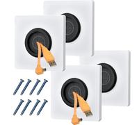 4 PCS Cable Entry Cover, Brush Wall Plate, Cable Entry Cover, Single Gang Brush Panel for Covering Outlets, Receptacles and Tidying Cords for Cables - White