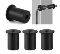 4 Pcs Cable Grommet for 1 Inch Wall Hole 8.5 mm Wires Silicone Rubber Wall Grommets for Cables Compatible with Starlink Cable Grommet Cable Protective Sleeve for Starlink Cable(COLOR:Black)