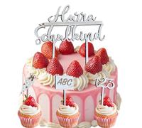 4 Pcs Cake Decoration First Day of School,Whimsical Cake Topper with Wooden ABC 123 & Hurray School Child Design,Ideal Themed Decoration for Kindergarten and Celebration Cakes for Kids