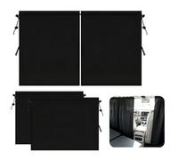 4 Pcs Campervan Curtains, Car Divider Privacy Curtains Universal Car Window Shade Sun Shades Cars Sunshades for Partition Front Rear Side Windows 140 * 80cm